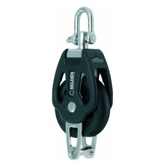 SELDEN Gleitlagerblock 1-scheibig 60mm mit Wirbel und Unterbügel Brl 2000 daN
