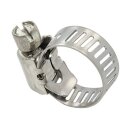 Schlauchschelle   8 - 22 mm B=9 mm   Typ HL Edelstahl 1.4303