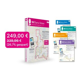 Seekarten NV Atlas Sportboot Koffer Ostsee   Serie 1-4