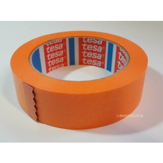 TESA Tape 4342 Krepp   30 mm x 50 m   Präzisionskrepp Orange