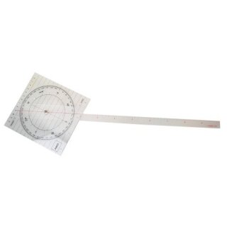 Kurslineal einarmig Grundplatte 144 x 144  Armlänge 440