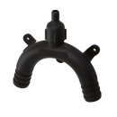 TRUDESIGN Rohrbogen Schwanenhals  19 mm   3/4" schwarz