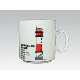 Becher mit Leuchtturm Kalkgrund / Ostsee