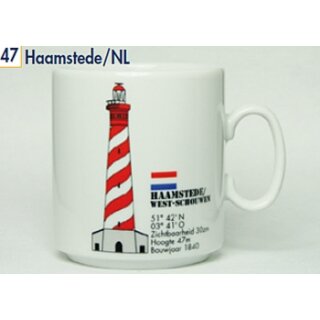 Becher mit Leuchtturm NL. Haamstede / West-Schouwen