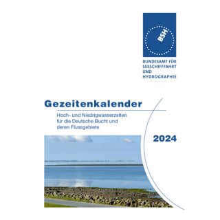 Gezeitenkalender 2024 - BSH Tidenkalender  Deutsche Bucht und Flussgebiete