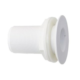 TRUDESIGN Borddurchbruch Kunststoff Weiß   1/2"