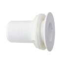 TRUDESIGN Borddurchbruch Kunststoff Weiß   1/2"