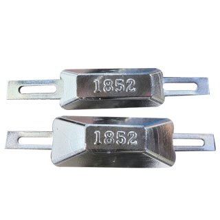 Rumpfanode Zink Flach   260 g   117 x 34 mm
