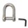 WICHARD 1306 Schäkel D-Form Innensechskant-Bolzen D= 12 mm