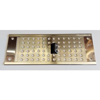 Lüftungsgitter verschließbar Edelstahl   197 x 75 mm