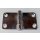 Scharnier   40 x 68 mm (34 + 34 mm) sichtbar   Edelstahl AISI316    2 + 2 Bohrungen