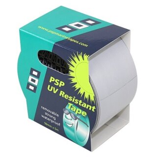 PSP Gewebetape UV-beständig   50 mm x 5 m   hellgrau