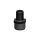 TRUDESIGN Schlauchtülle   0°  Schlauch 32 mm   Außengewinde 1 1/2" Kunststoff Schwarz