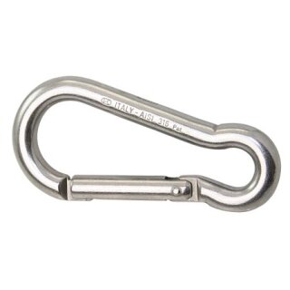 Karabiner KONG ohne Kausch     6 x 70 mm   Edelstahl 1.4401 AISI 316