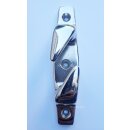 Lippklampe Edelstahl   34x152 mm  Links