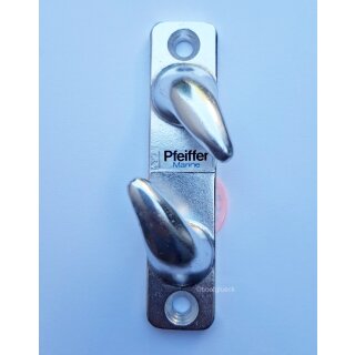 PFEIFFER Lippklampe Aluminium   24 x 107 mm   Lochabstand 90 mm   Rechts