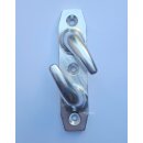 PFEIFFER Lippklampe Aluminium   35x147 mm   Lochabstand...