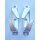 SOWESTER Lippklampe Aluminium   35 x 154 mm   Lochabstand 70 mm   Links + Rechts