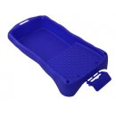 Farbwanne klein  16 x 31 cm   Blau   mit Pinselhalter