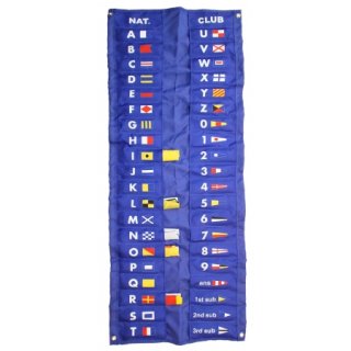 Flagge Signalflaggensatz   30 x 45 cm  40 Signalflaggen in der Rolltasche